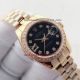 Copy Rolex Datejust Ladies All Gold Diamond Markers Black Dial Diamond Bezel 26mm Watch (4)_th.jpg
